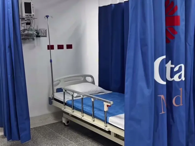 Área de recuperación con camillas